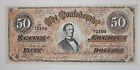 6 Confederate States  50 Dollar Bill Paper Money Note Civil War Csa Facsimile