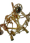 Antique Heavy Bronze Brass 5 Light Floral Victorian Chandelier W  Canopy 20   