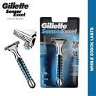 Gillette Sensor Excel Razor Blades Cartridges 10 Blade Handle Refill Pack Twin