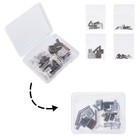24pcs Metal Zipper Repair Kit 3 5 8 10 Stopper Sliders Pins Diy Sewing