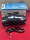 Vtg Boxed At t Black Trimline Corded Telephone Lighted Keypad 13  memory Mute