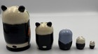Panda Bear Russian Nesting Dolls  5 Piece