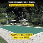 20x38 Ft Pool Safety Cover Rectangular Inground Swimming Pool Winter Cover