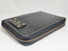 Used Kate Spade Planner Zip Agenda Organizer 6 Hole Leather Black 20  14cm