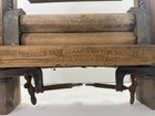 Antique Hubbard Spencer Bartlett Co Hand Crank Wooden Clothes Wringer Vintage 