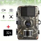 Wildlife Hunting Trail Camera Full Hd 1080p Night Vision Motion Waterproof Cam 