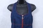 Levi s Silvertab Vintage 90s Denim Halter Mini Dress Women s Size Medium Rare