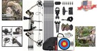 Lightweight Camouflage Right Handed Compound Bow - 320fps   Complete Accessories
