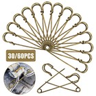 60 30x Safety Pins Large Heavy Duty Stainless Steel Sewing Crafting Jewelry Tool