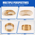 10 Pack 3 Inch Gold Dream Catcher Metal Rings Hoops Macrame  For9459