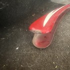 Vintage Red And White Bicycle Tank Bash Guard With White Accent Graphic