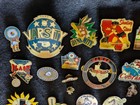 Lot Of 61 Vintage Girls Fast Pitch Softball Lapel coat Pins  team Tournaments 