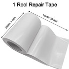 White Repair Tape  4 Inch X 30 Feet Tent Rv Awning Strong Adhesive Waterproof Ta