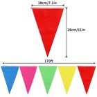 Rubfac 1020ft 720pcs Colorful Pennant 7 Inches X 11 Inches  Multicolor   720pcs 