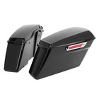 Vivid Black Saddle Bags Saddlebag For Harley Touring Street Road Glide 2014-2024