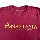 Anastasia Broadway Musical Red Burgundy T-shirt Journey To The Past Merch Size S
