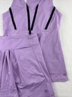Lija Racer Back Unlined Tank Top   Built In Brief Tennis pickleball Skort Medium