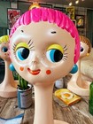 Twiggy Mannequin Vintage Retro Display Head Stand 15 3 In New Pink From Japan