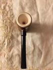 Vintage German Large Brown Ceramic Tobacco Porcelain Pipe Unused Removable Bowl