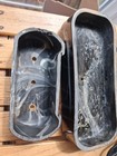 Antique Marbleized Black Catalin Bakelite  421 Grams 1950