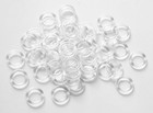 Versatile 50pc Clear Plastic Curtain Rings 5 8    For Stylish Window Shades