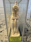 Vintage Hand Carved Wood Elephant  Statue  In Display Case Stunning Detail