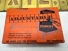 Vintage Reese s Adjustable Brass Stencils 3  Letters A-z  missing 1 - Made Usa