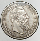 1888-a Prussia Germany 5 Mark  Frederick Iii  900 Silver Km  512 Scarce  045pib 