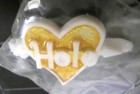 Hole Courtney Love Barrette  1994 Live Through This Hair Clip White New Glitter