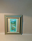 Vintage Landscape Nature Needlepoint Framed Handmade  14  X 12 5 