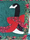 Vintage Winter Goose Table Runner 54    And 4 Placemats Stitched 14x20