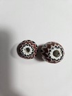 African Trade     6-layer Venetian Chevron Beads  Large   Medium  2 Antique Beads