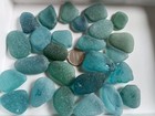 Genuine Sea Glass Surf-tumbled From Japan Blue 200g