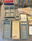 Huge Lot Building Material Dollhouse Mini 1 12 Working Doors Windows Corbels Vtg