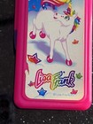 Vintage Lisa Frank Unicorn Hard Plastic Pencil Case