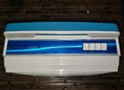 Vtg Lasko Box Fan 3 Blade Blade Floor Tilt  Usa Works
