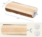 Niteangel Parrot Cage Perch  Wooden Platform For Birds  2 Packs 