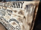 36    X 21    No Handle - Lonesome Dove - Handmade - Rustic - Engraved -  large 