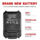 Labtec Cmcb205 20v 6000mah Battery For Craftsman 20v Max V20 Series