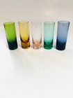 Vintage Mcm Rainbow Shot Glasses Set Of 10