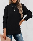 Womens Long Sleeve Turtleneck Sweater Cozy Knit Loose Pullover Casual Jumper Top