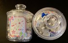 Two Sealed Jars Of Patriotic Erasers  60 In Each Jar  120 Total