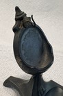 Antique Vintage Victorian Art Nouveau Metal Pocket Watch Vanity Stand Germany