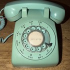Vintage Stromberg-carlson  500 Teal   Green Rotary Desktop Telephone 