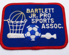 Bartlett Jr Pro Sports Assoc Patch Vintage Basketball Soccer Baseball
