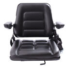Black Seat Universal Forklift Suspension Seat Fits Clark Cat Hyster Yale Toyota