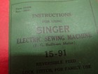 Vintage 1952 Singer 15-91 Sewing Machine Instruction Manual Book Very Nice   8