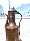 Large Antique Turkish Handmade Copper Water Jug Pitcher Middle Eastern Pot