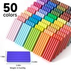 Polymer Clay   50 Colors Oven Bake Clay For Kids With 19 Carving Tools And 10   