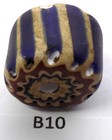 Homeless Old Antique Venetian Chevron Trade Bead African B10 Bg 81